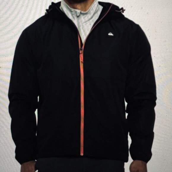 QUIKSILVER Men's Lightweight Hooded Windbreaker NWT Size L - Picture 1 of 7